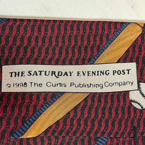 THREE VINTAGE TIES INCLUDING SATURDAY EVENING POST - Picture 8 of 15